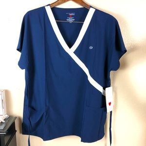 Medics Women Scrubs Top Short Sleeves NWT